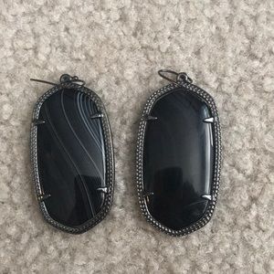 Black slate Kendra Scott earrings